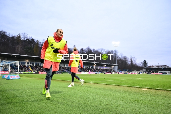 Spielerin beim Aufwärmen