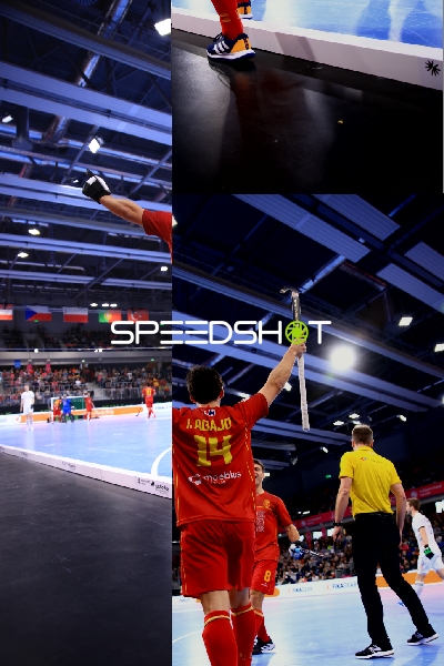 Cesar CURIEL (7; Spanien) jubelt im Vordergrund