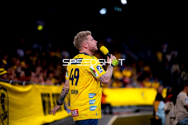 Kevin Gerwin (49; Rhein Neckar Löwen) bei Moderation