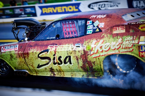 Rennwagen beim Burnout