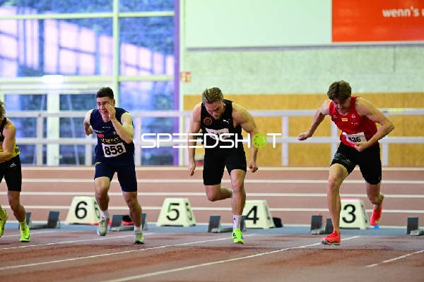 Sprintstart mit Dörrenberg Finn Justus (436; LG Rhein-Wied)