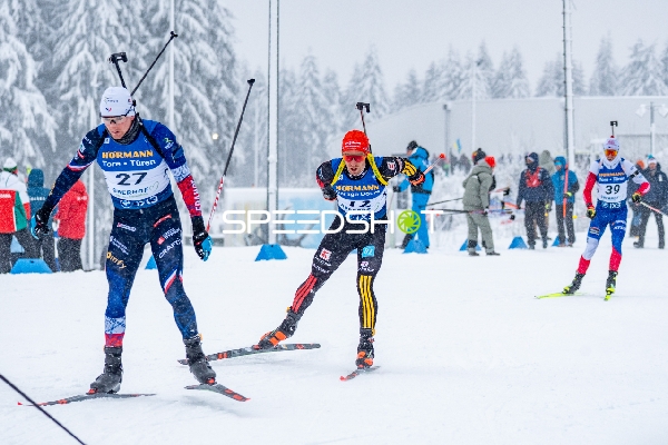 Biathleten in Oberhof in Aktion