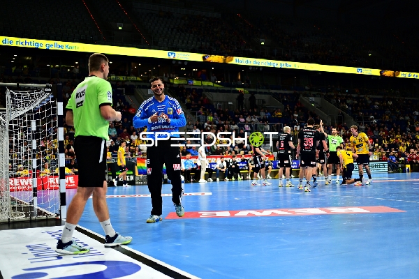 Khalifa Ghedbane (96; HC Erlangen) (Torwart) vor dem Tor