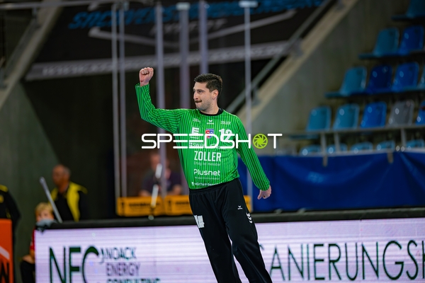 Filip Baranasic (12; SG BBM Bietigheim) jubelt nach Tor