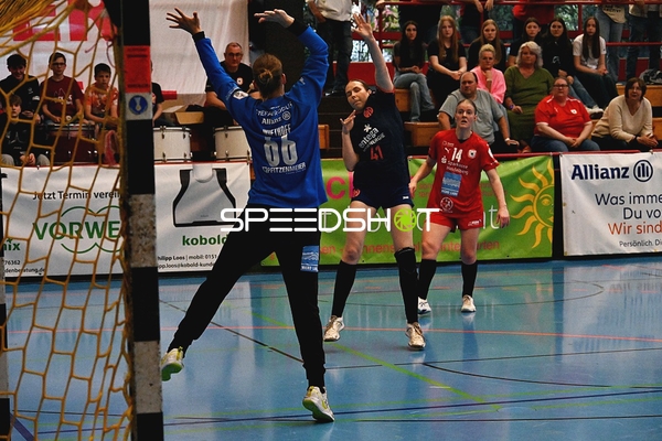 Torwart pariert Wurf