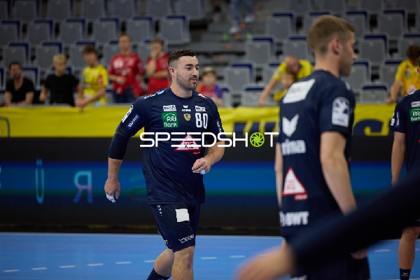 Aufwärmen der Spieler vor dem Spiel