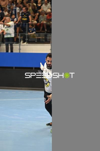 Silvio Heinevetter (12; ThSV Eisenach) verteidigt im Tor