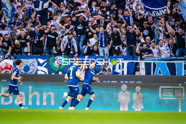 Jubel beim Karlsruher SC nach Torerfolg