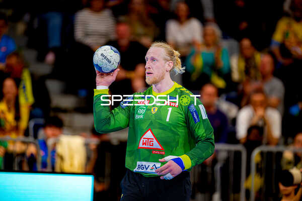 Rhein-Neckar Löwen Torwart vorbereitet Wurf
