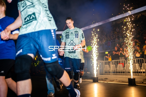 Jubel bei Juri Knorr (10; Rhein Neckar Löwen)