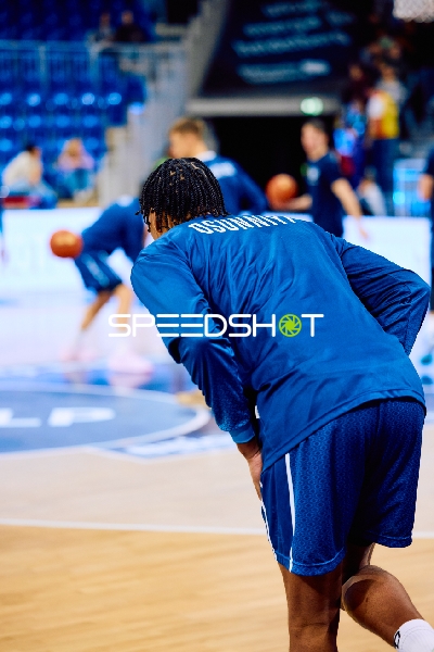 Spieler beim Aufwärmen