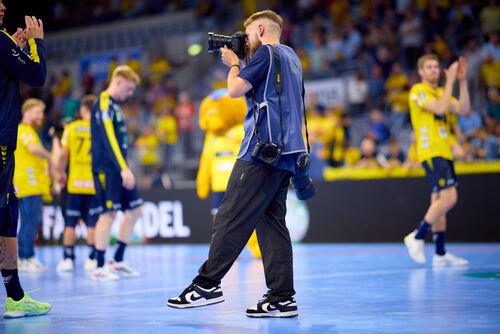 Handball-Szene in der Halle