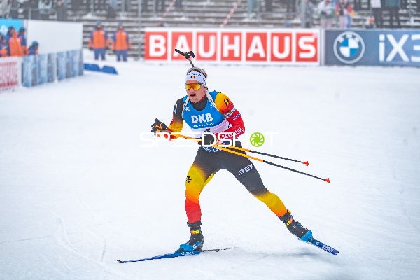Biathlon, BMW IBU WORLD CUP BIATHLON, Sprint Männer 10km, Oberhof, Deutschland, LANGER Thierry #4 BEL