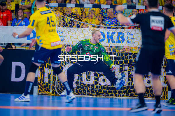 Handball I Herren I Mikael Appelgren (1;Rhein Neckar Löwen) wehrt Ball ab
