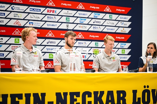 Pressekonferenz der Spieler der Rhein-Neckar Löwen