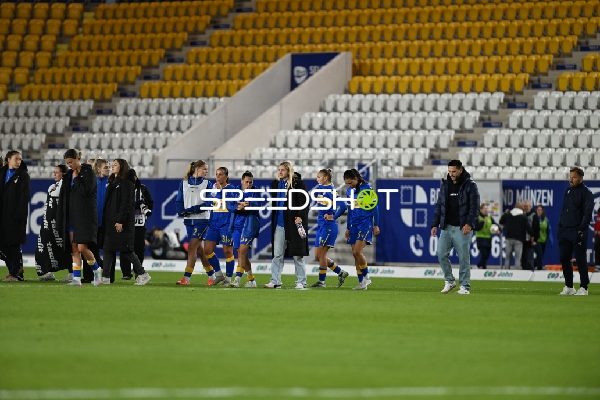 GPFPL FC Carl Zeiss Jena gegen 1. FC Union Berlin 23.09.2025, Enttäuschung nach dem Spiel