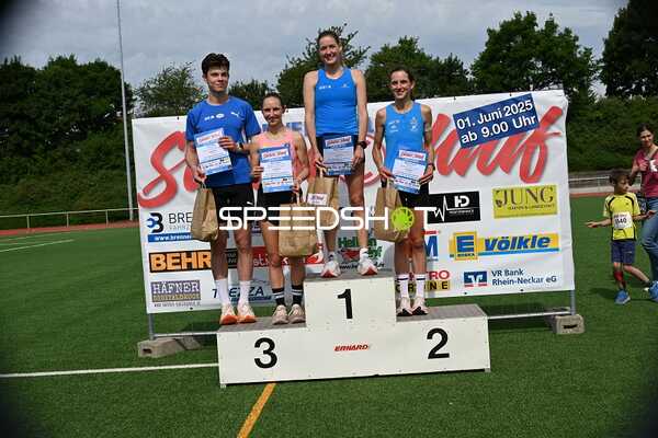 Siegerehrung TVE Sommerlauf Edingen