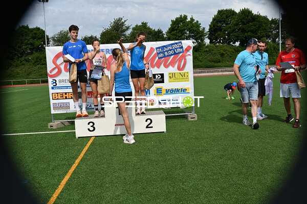 Siegerehrung TVE Sommerlauf Edingen