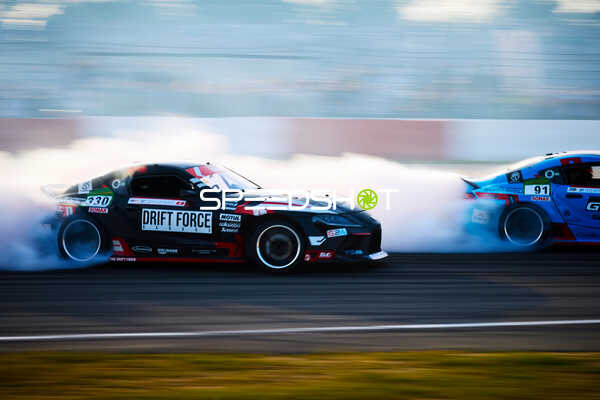 Drift-Action auf der Rennstrecke