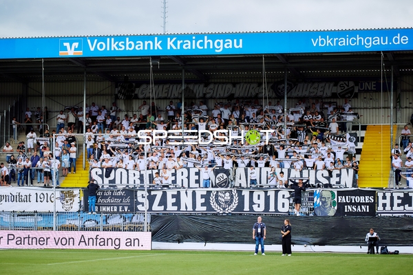 Fans feiern im Stadion