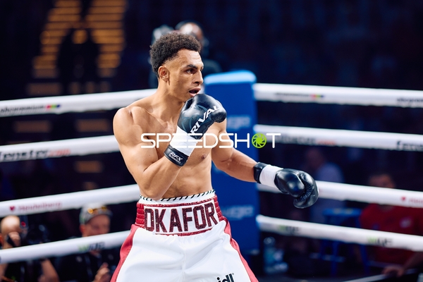 Alexander Okafor (108; VIP) im Ring