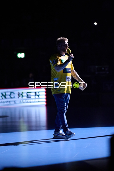 Kevin Gerwin (49; Rhein Neckar Löwen) bei Moderation