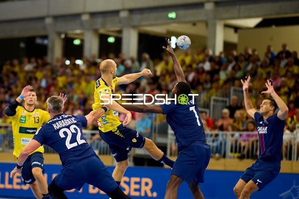 Spieler in defensiver Aktion