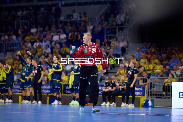 Handball I David Späth (29; Rhein Neckar Löwen) jubelt