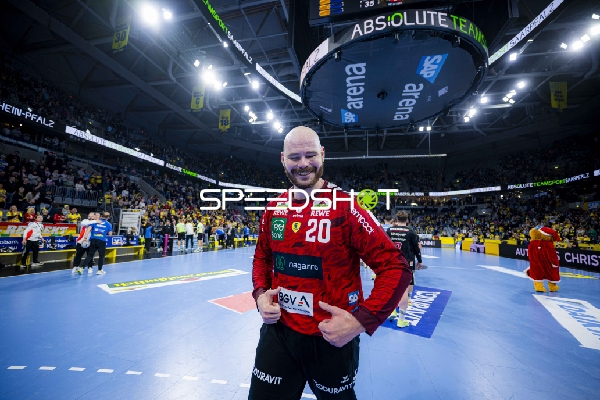 Mike Jensen (20; Rhein Neckar Löwen) in Aktion