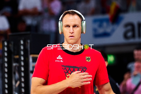 Spieler beim Aufwärmen