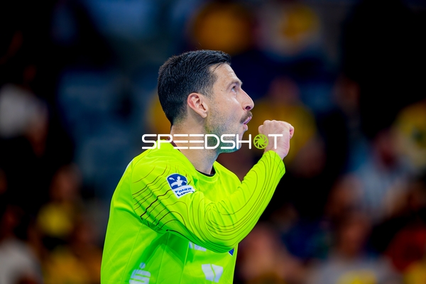 Torwartjubel Mikael Appelgren (1;Rhein Neckar Löwen)