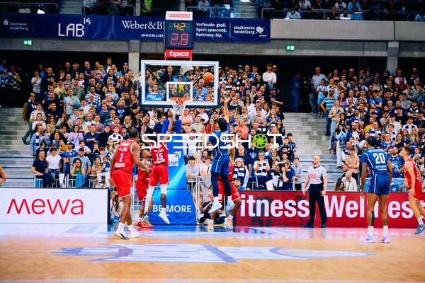 Dunk von Nummer 9 der MLP Academics Heidelberg