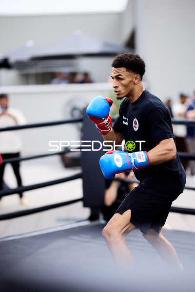 Boxer beim Training