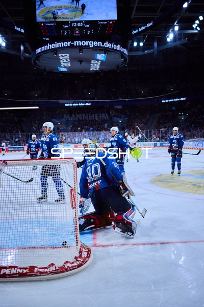 Torwart der Adler Mannheim in Aktion