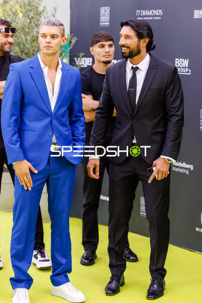 Model und Luis Pawolka beim Event