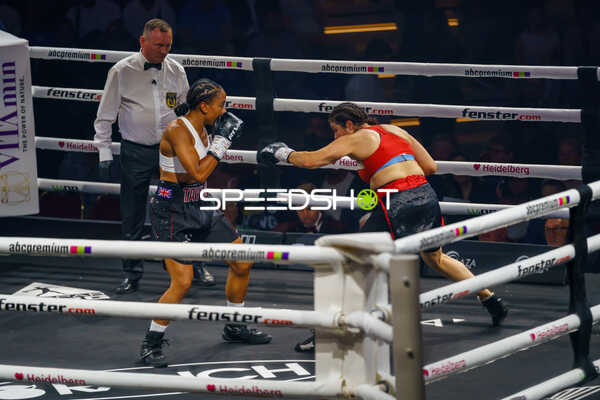 Boxkampf mit Mo Idrissou (55; VIP) und Omarah Taylor (106; VIP)