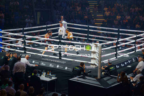 Boxer im Ring beim Kampf