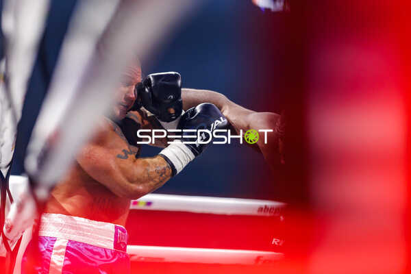 Boxer im Ring in Aktion