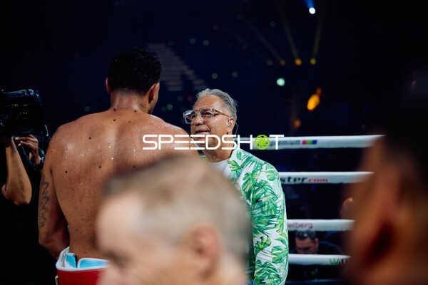 Moderator Kai Ebel (133; VIP) in Ringside Zone
