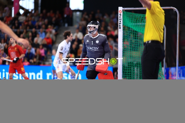 Torwart Lukas Stumpf (1; Deutschland) im Fokus