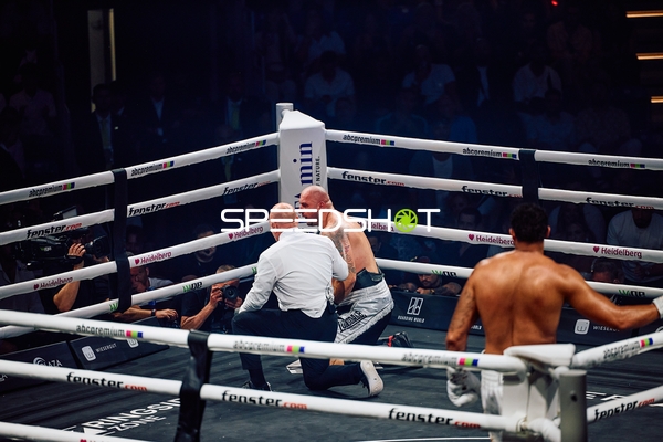 Boxer Schwergewicht in Ringside Zone