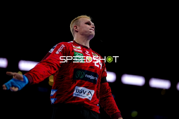 David Späth (29; Rhein Neckar Löwen) steht bereit im Tor