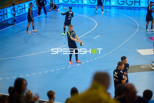 Spieler beim Aufwärmen