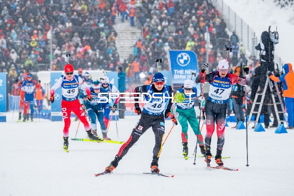 Biathleten in Verfolgung Oberhof