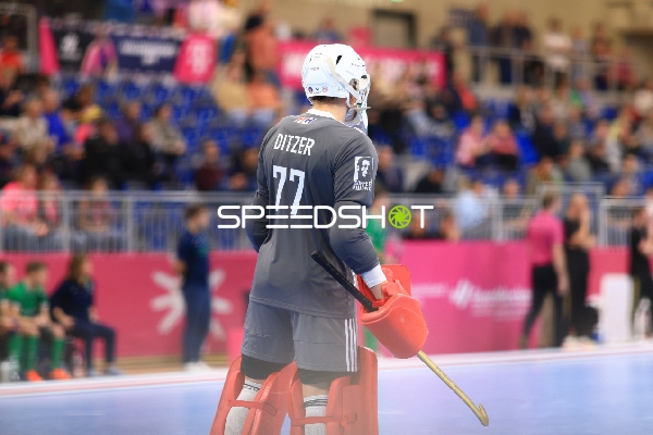 EuroHockey Indoor Championship 2026 - Torwart mit Rückennummer 77