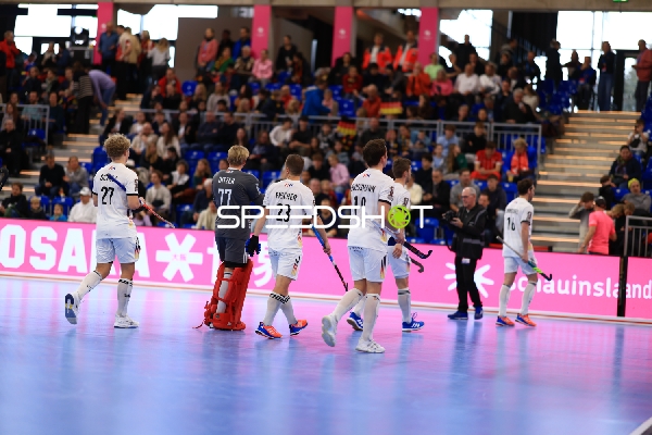 Spieler von Deutschland auf dem Spielfeld