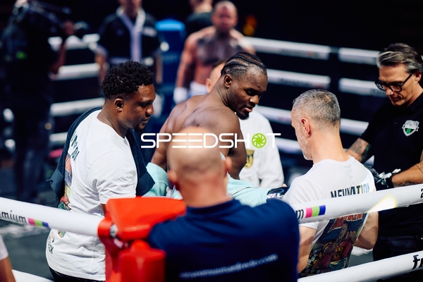 Boxer Schwergewicht in Ringside Zone