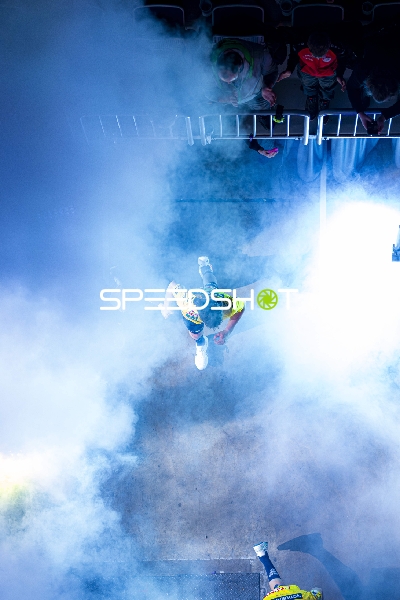 Handball-Szene mit Spielern von Rhein Neckar Löwen