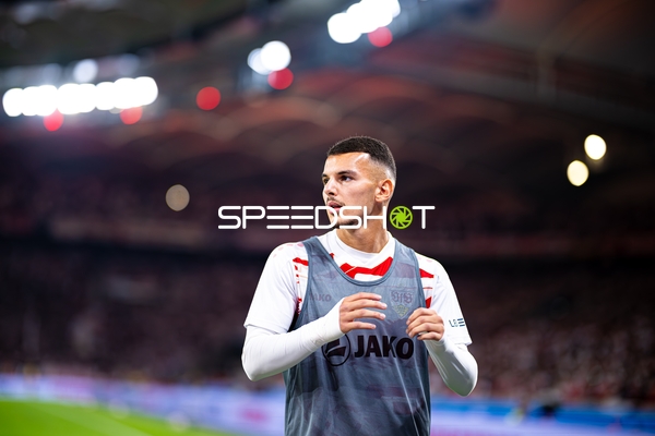 Bouanani beim Aufwärmen