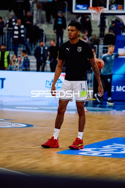 Spieler beim Warm-up